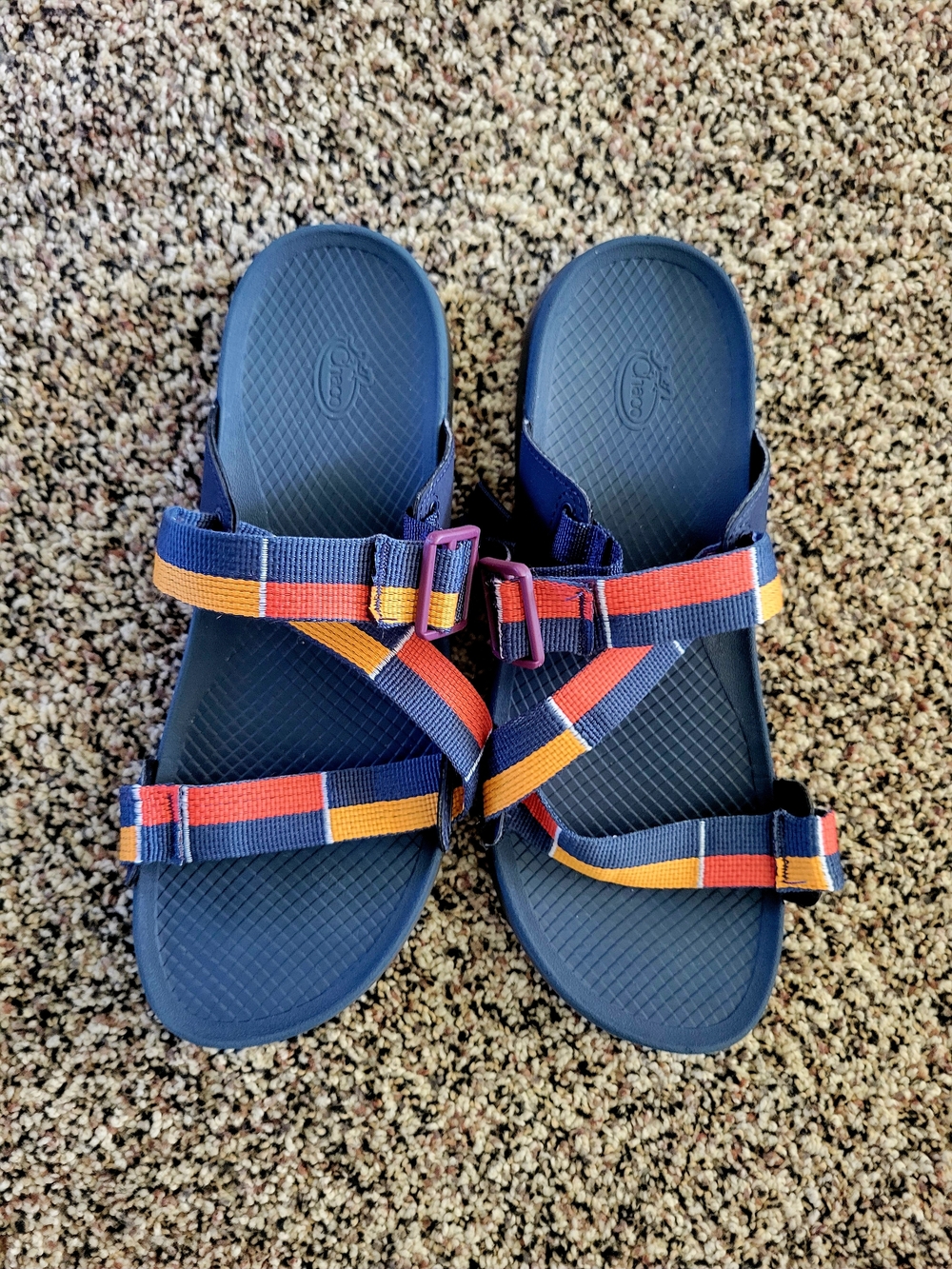 Chaco Sandals with Red and Yellow Straps - Picture 2 of 5